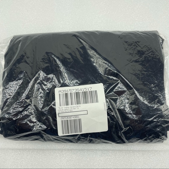 S P AnyBody Cozy Knit Wide Leg Jumpsuit Black PETITE SMALL w/ Back Tie - Picture 6 of 9